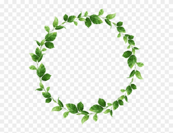 Hand-painted Small Leaf Circle Png Transparent Material - Wreath