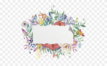 Hand Painted Watercolor Floral Frame Material 600*600 - Watercolor Floral Frame Hand Painted Watercolor Floral Frame Material 600*600 - Watercolor Floral Frame