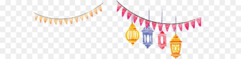 Hand painted watercolor lantern banner Hand painted watercolor lantern banner