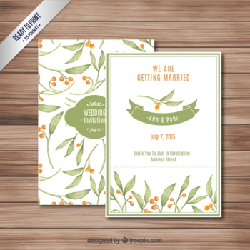 Hand painted wedding invitation Hand painted wedding invitation