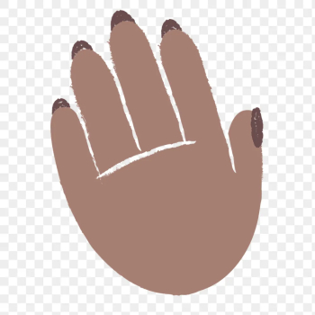 Hand palm png doodle sticker, | Free PNG Sticker - rawpixel