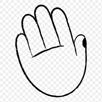 Hand palm png sticker, cute | Free PNG Sticker - rawpixel