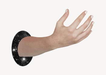 Hand passing through galaxy portal | Free PSD - rawpixel Hand passing through galaxy portal | Free PSD - rawpixel