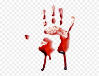 Hand Print Blood Dripping Vector - Bloody Handprint Smear Transparent Background Hand Print Blood Dripping Vector - Bloody Handprint Smear Transparent Background