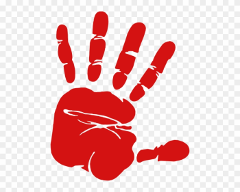 Hand Print Clip Art - Red Handprint Clipart Hand Print Clip Art - Red Handprint Clipart