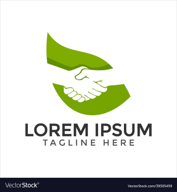 hand shake green leaf template hand shake green leaf template
