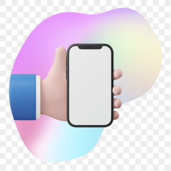 Hand showing phone png, transparent | Free PNG - rawpixel