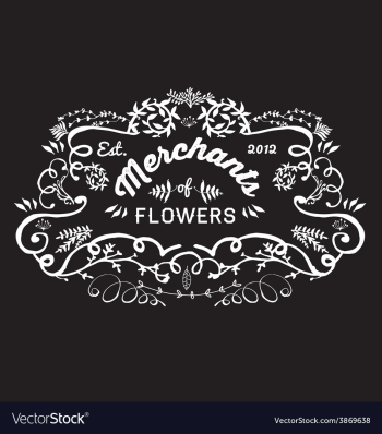 Hand Sketched florist frame vector image Hand Sketched florist frame vector image