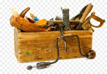 Hand tool Toolbox Wrench Antique tool - Retro Toolbox 