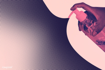 Hand using hand sanitizer due to COVID-19 social banner | Free  illustration - 2310622
