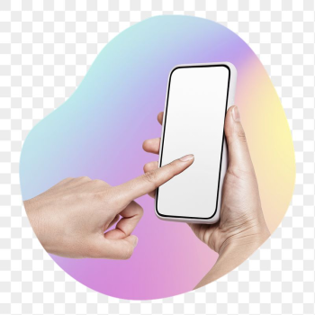 Hand using phone png, transparent | Free PNG - rawpixel