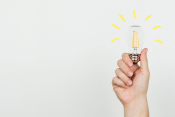 Hand With Idea Lightbulb