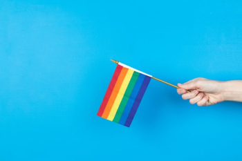 Hand With Rainbow Flag Hand With Rainbow Flag