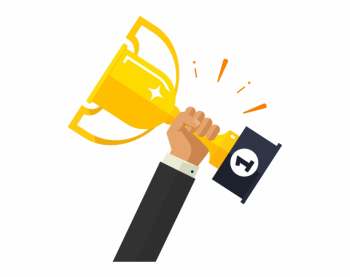 Hand With Trophy Icon - Transparent Trophy Icon, Transparent Png ...
