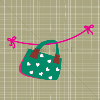 Handbag with hearts Handbag with hearts