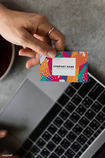 Handing out a business card mockup | Free stock psd mockup - 502661