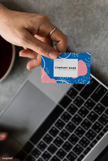 Handing out a business card mockup | Free stock psd mockup - 502692