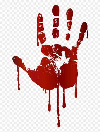Handprint Clipart Rainbow - Bloody Hand Print Handprint Clipart Rainbow - Bloody Hand Print