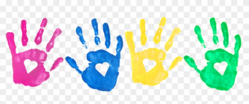 Handprints Kids Finger Prints Clipart 805 - Kids Hand Prints