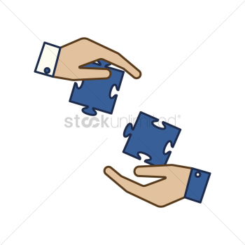 Hands and puzzle pieces Hands and puzzle pieces