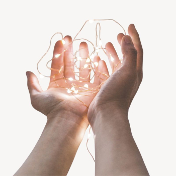 Hands holding fairy lights sticker, | Free PSD - rawpixel Hands holding fairy lights sticker, | Free PSD - rawpixel