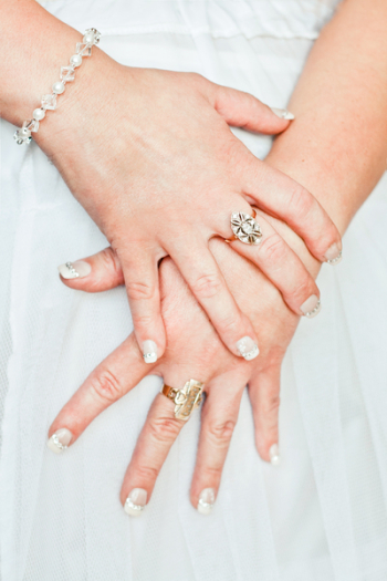 Hands with rings Hands with rings