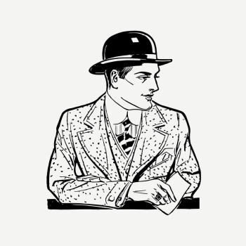 Handsome man clipart, vintage illustration | Free PSD Illustration - rawpixel Handsome man clipart, vintage illustration | Free PSD Illustration - rawpixel