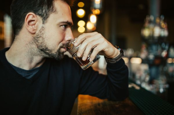 Handsome young man in a pub Handsome young man in a pub