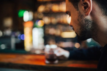 Handsome young man in a pub Handsome young man in a pub