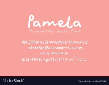 handwritten alphabet pamela font handwritten alphabet pamela font