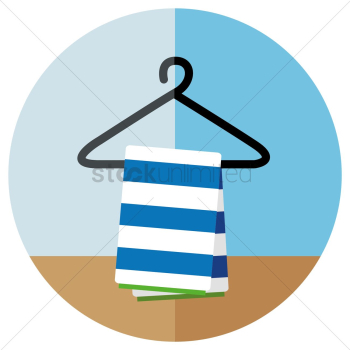 Hanger and towel Hanger and towel
