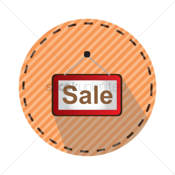 Hanging sale tag Hanging sale tag