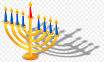 Hanukkah Menorah Judaism Clip art - Jewish Holidays png download ...