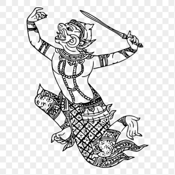 Hanuman png sticker, vintage mythical | Free PNG - rawpixel Hanuman png sticker, vintage mythical | Free PNG - rawpixel