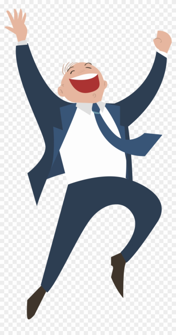 Happiness Illustration - Laughing Man - Happy Person Vector Png