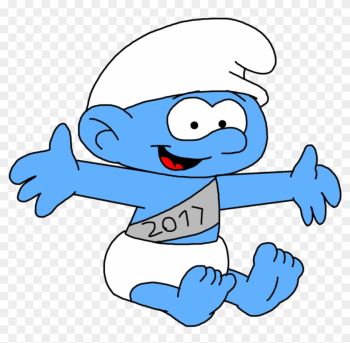 Happy 2017 With Baby Smurf By Marcospower1996 - Baby Smurf Happy 2017 With Baby Smurf By Marcospower1996 - Baby Smurf