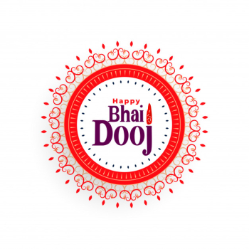 Happy bhai dooj beautiful illustration in indian style Free Vector Happy bhai dooj beautiful illustration in indian style Free Vector