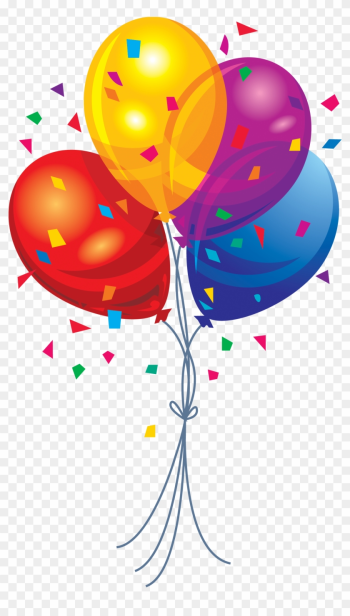 Happy Birthday Balloons Clipart - Birthday Balloons Png