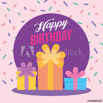 happy birthday celebration card with gifts happy birthday celebration card with gifts