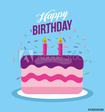 happy birthday celebration card with sweet cake happy birthday celebration card with sweet cake