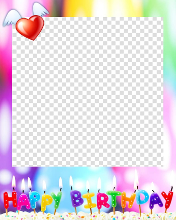 Happy birthday illustration, Birthday cake Happy Birthday to You Party Wish, Birthday Frame transparent background PNG clipart