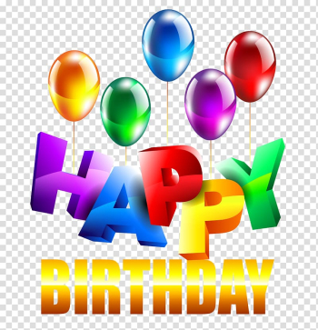 Happy birthday illustration, Birthday , Happy Birthday transparent background PNG clipart
