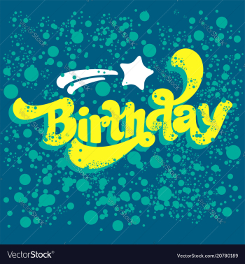 Happy birthday logo image vector image Happy birthday logo image vector image