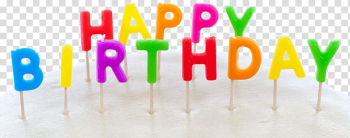 Happy Birthday party decor illustration, Happy Birthday Cake Surface transparent background PNG clipart