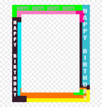 Happy Birthday Picture Frames Magazine Clip Art - Polaroid Frames Happy Birthday