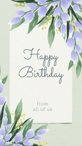 Happy Birthday social media story, | Free Photo - rawpixel