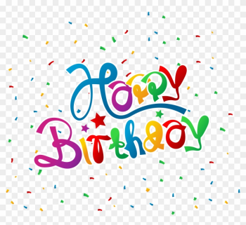 Happy Birthday With Confetti Clipart Picture - Happy Birthday Confetti Transparent Happy Birthday With Confetti Clipart Picture - Happy Birthday Confetti Transparent