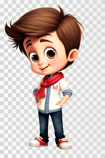 Happy Boy Cartoon PNG transparent