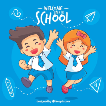 Happy children back to school background Happy children back to school background
