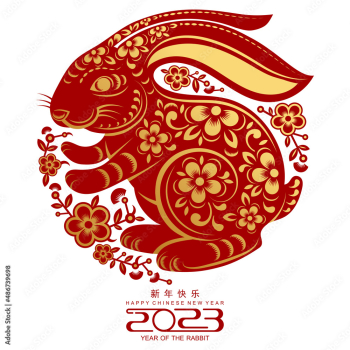 Happy chinese new year 2023 year of the rabbit